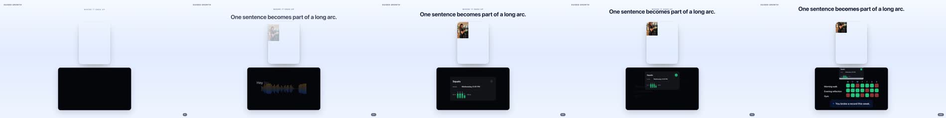 siri scroll strip